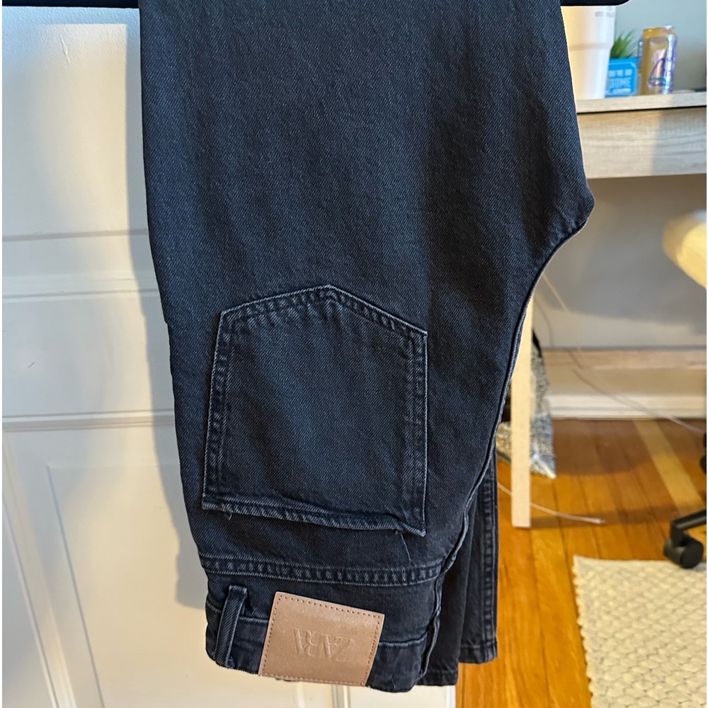 Zara high rise black jeans- size 4
